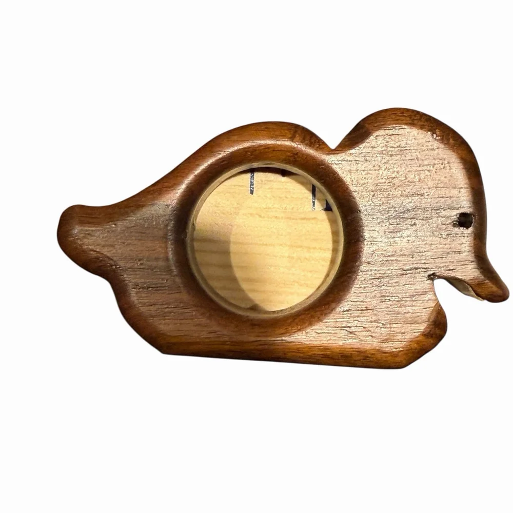 VTG Set Of 4 Bird/Duck Napkin Rings Hand Carved Wood Rustic‎ Artisan Cottage